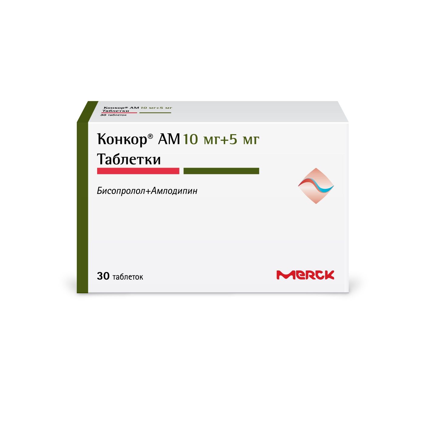 Изображение товара Конкор АМ таблетки 10мг+5мг 30шт