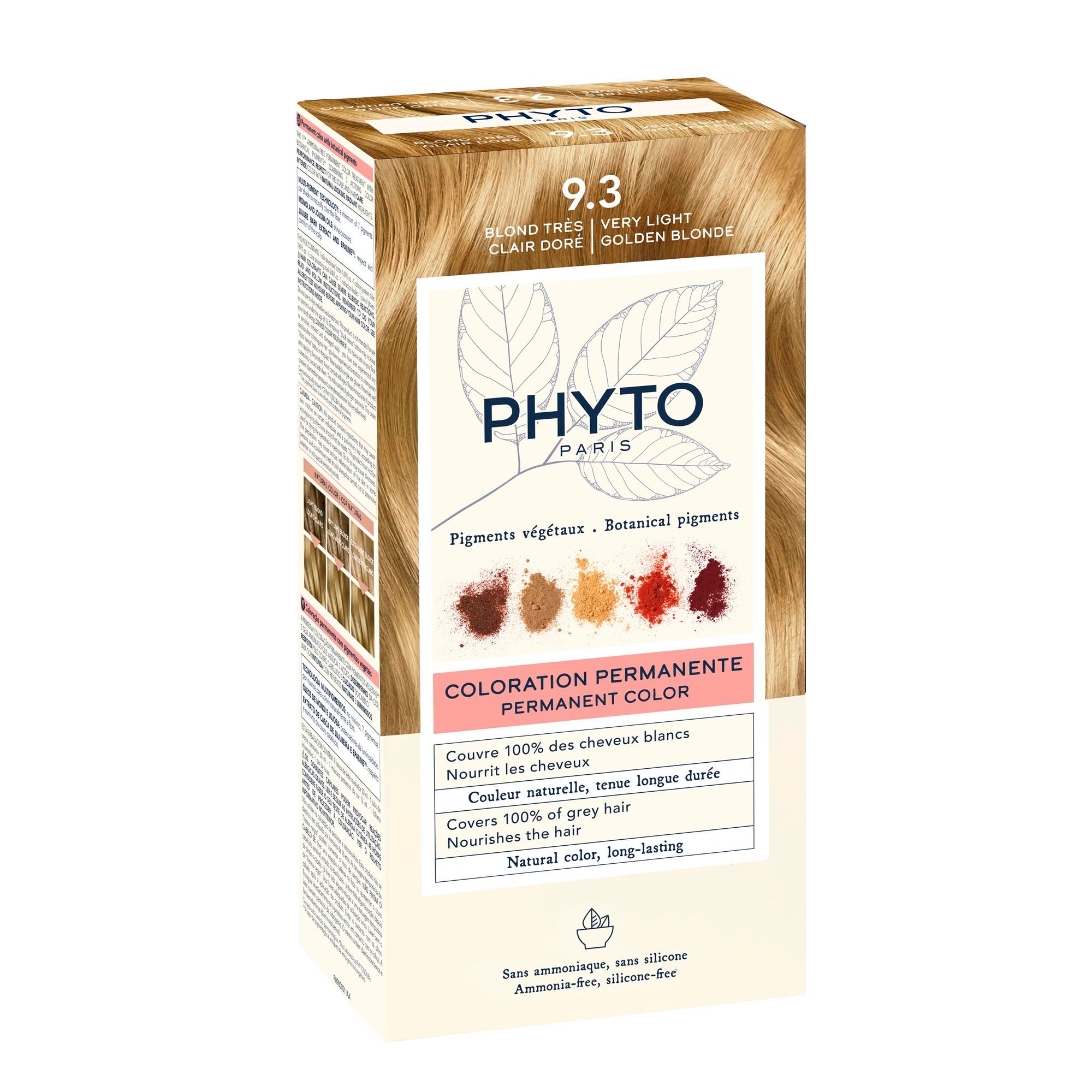 Изображение товара Набор Phyto: Краска 9.3 Очень светлый золотистый блонд 50мл