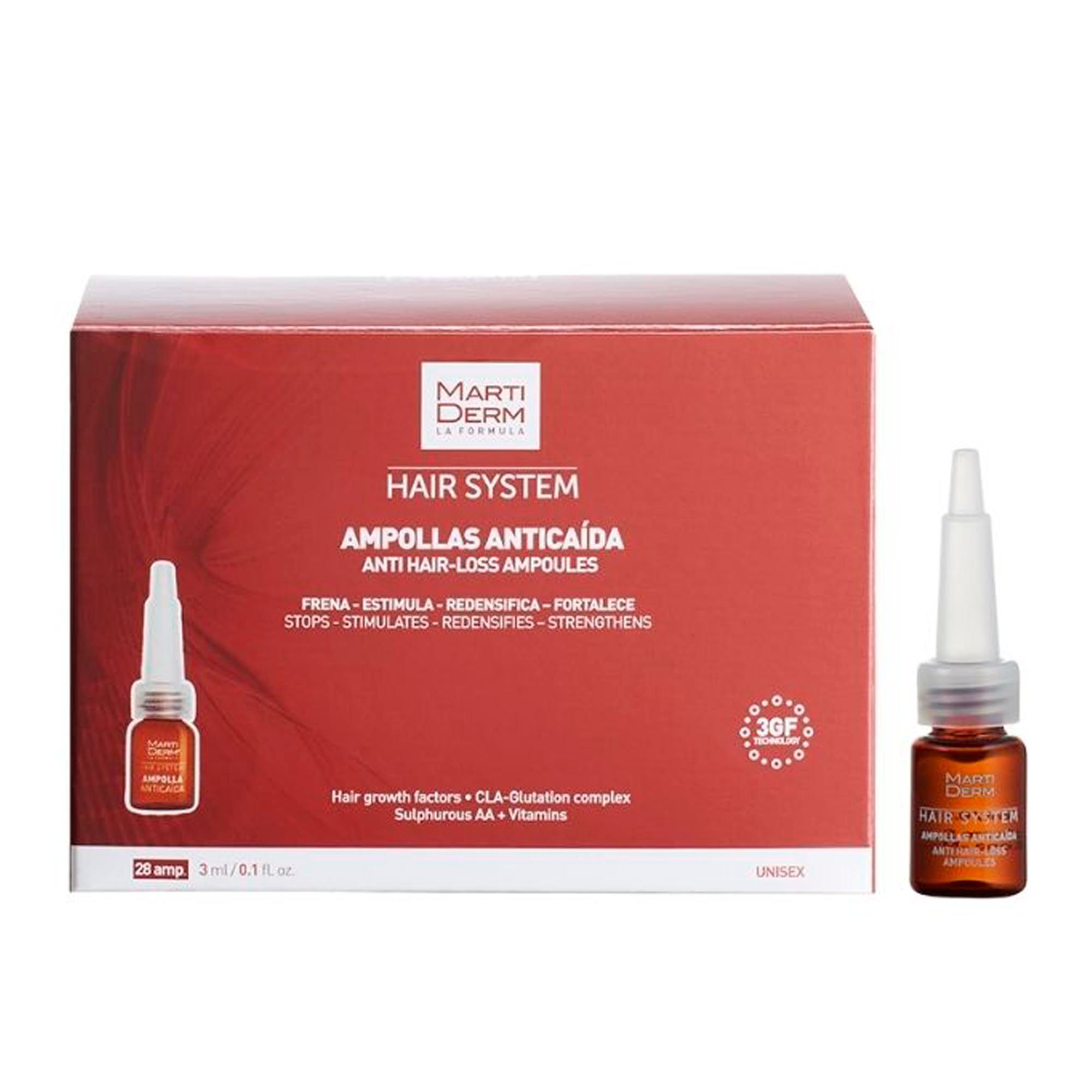 Изображение товара Сыворотка против выпадения волос Hair System Martiderm/Мартидерм ампулы 3мл 28шт