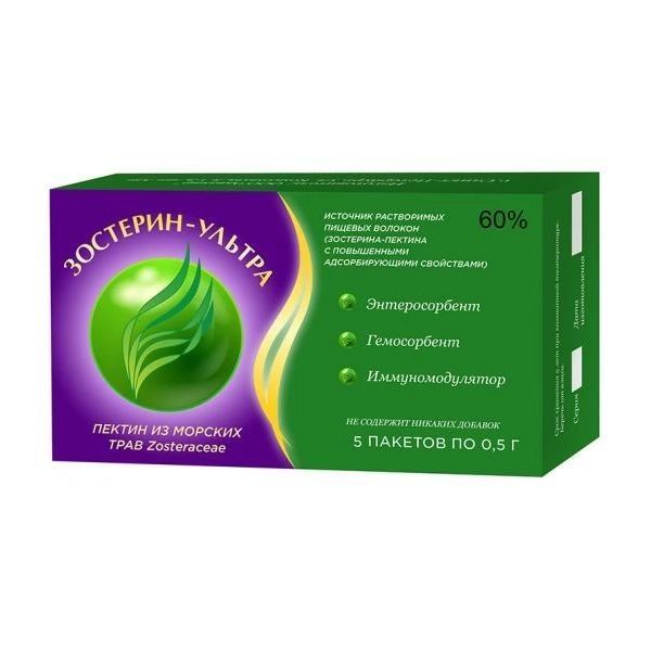 Изображение товара Зостерин-ультра порошок 60 г для пищеварения и иммунитета 5 шт