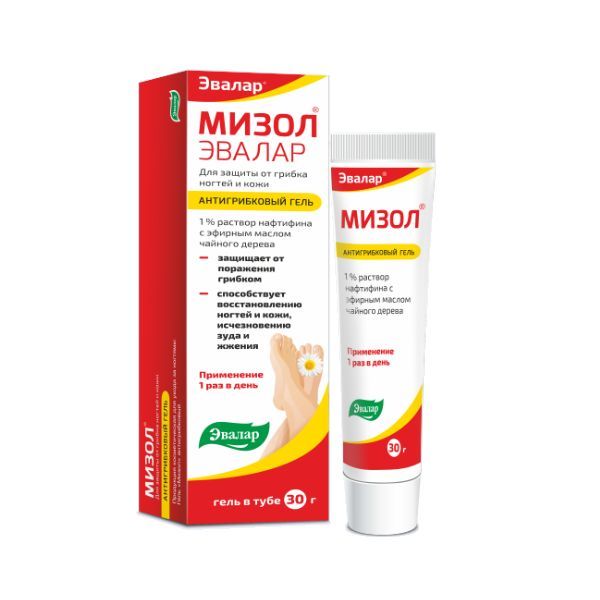 Изображение товара Гель антигрибковый Мизол Эвалар 30 г