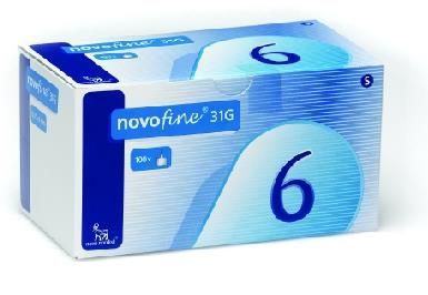 Изображение товара Иглы для шприц-ручки 31G Novofine/Новофайн 0,25х6мм 100шт