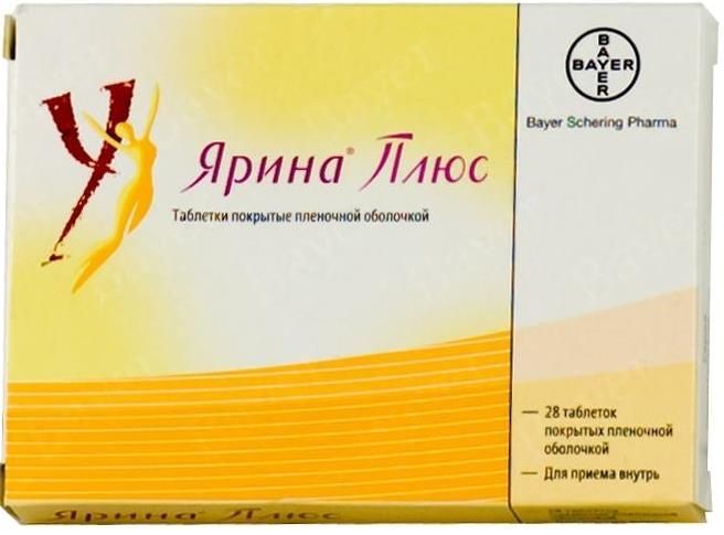 Изображение товара Ярина Плюс таблетки 3 мг+0,03 мг+0,451 мг 28 шт