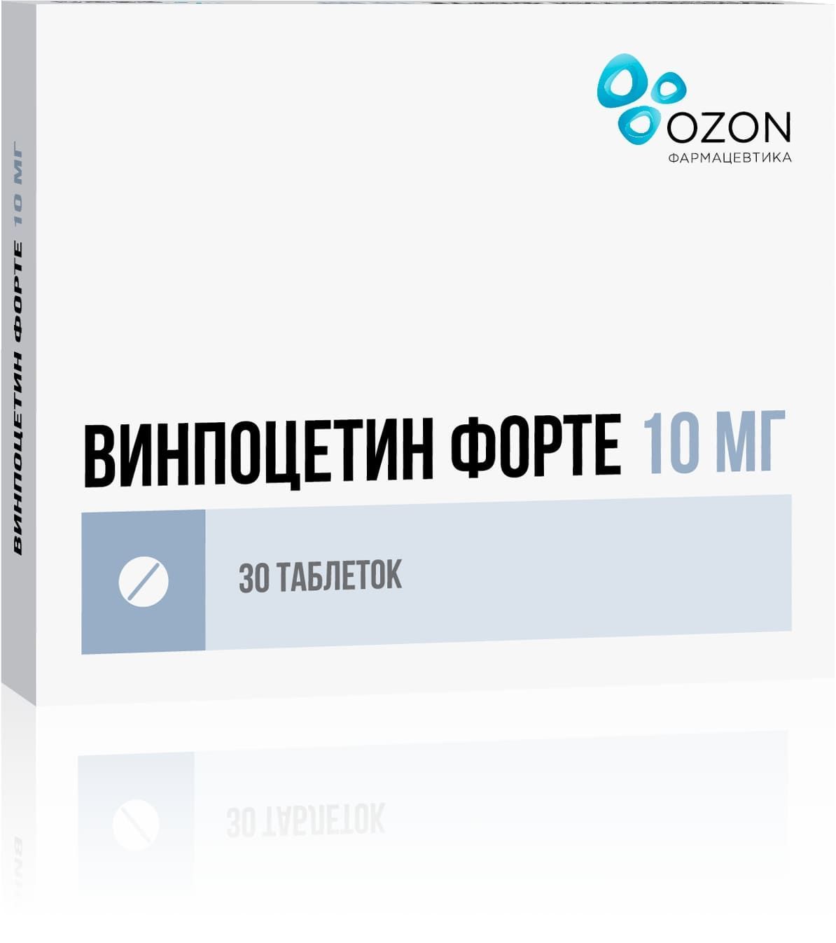 Изображение товара Винпоцетин Форте таблетки 10мг 30шт