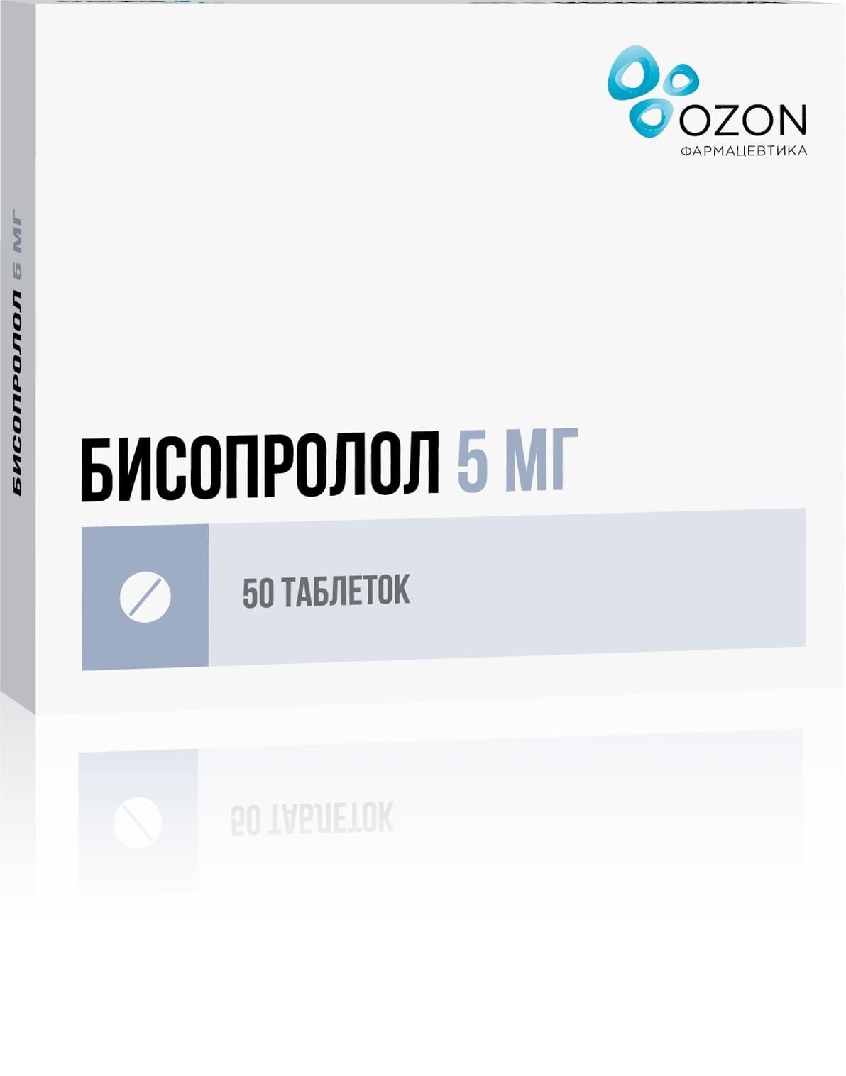 Изображение товара Бисопролол таблетки п/о плен. 5мг 50шт