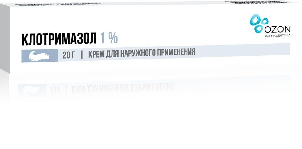 Изображение товара Клотримазол крем для наружного применения 1% 20г