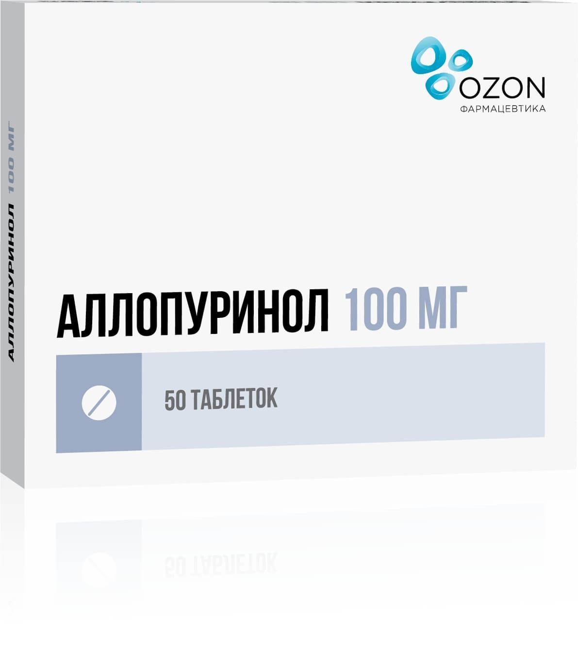 Изображение товара Аллопуринол таблетки 100мг 50шт Изображение товара Аллопуринол таблетки 100мг 50шт