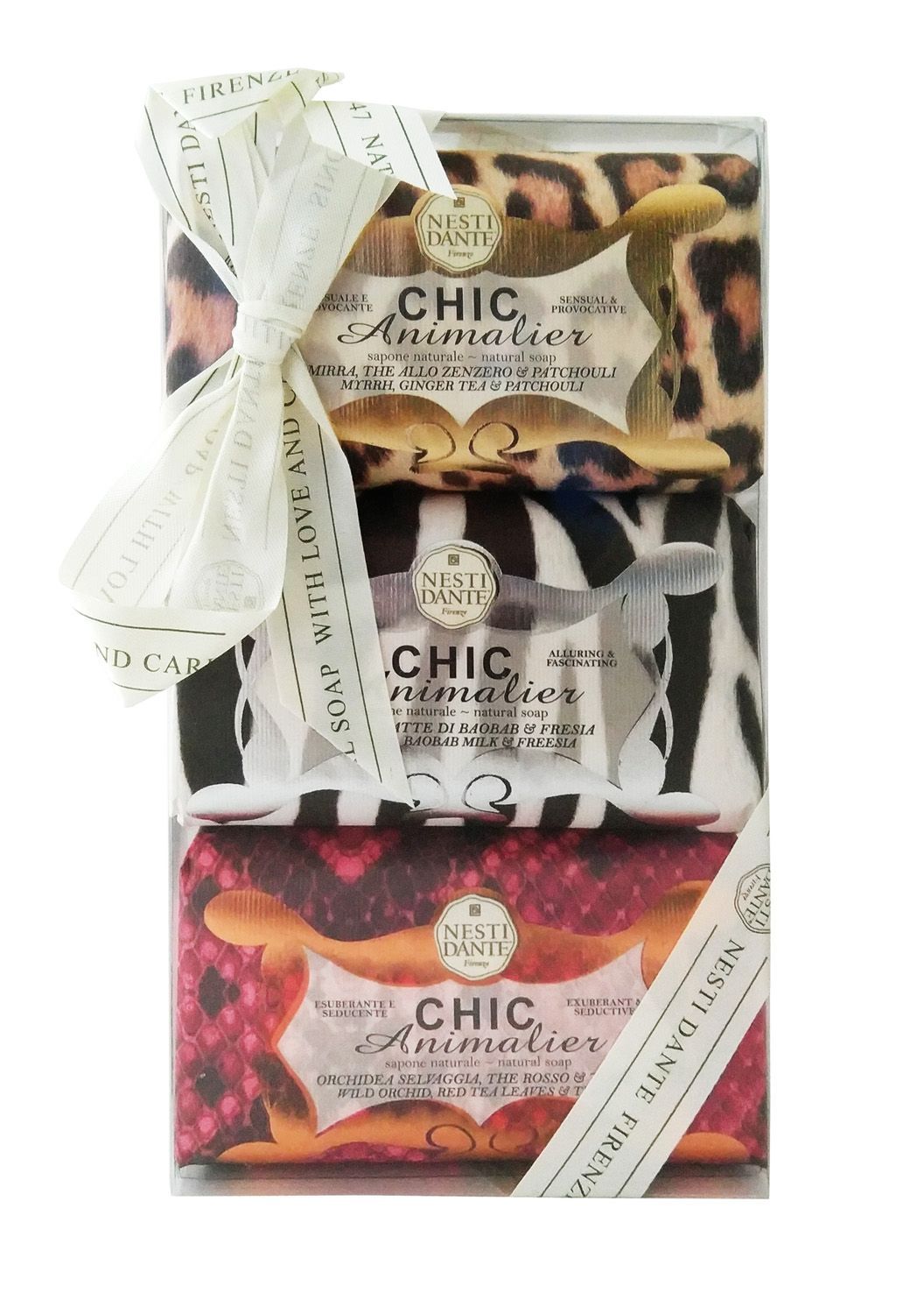 Изображение товара Набор Nesti Dante/Нести Данте: Мыло шикарное бронза+белое+розовое 250г 3шт