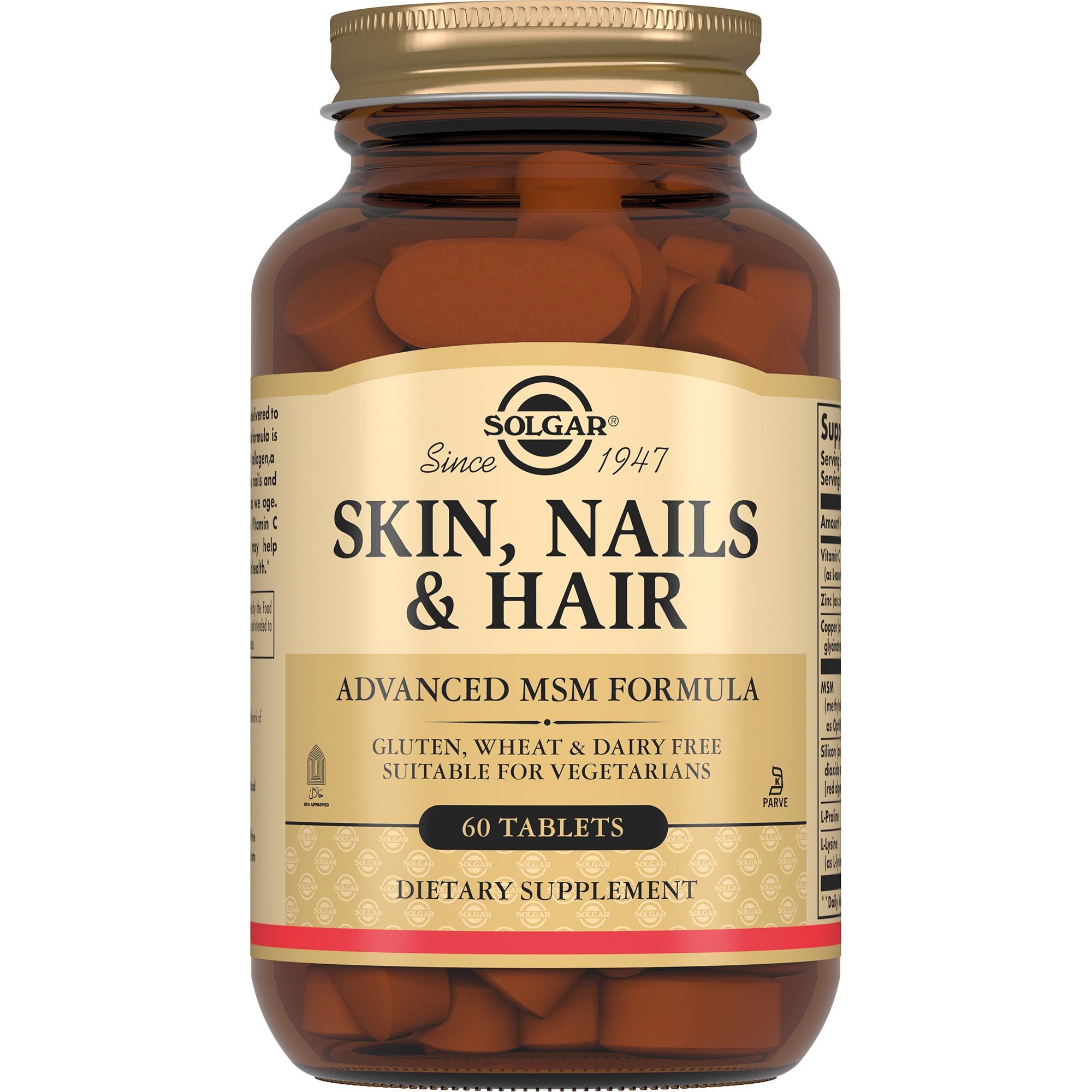 Изображение товара Комплекс для кожи волос и ногтей с МСМ витамином С цинком и медью 60 шт