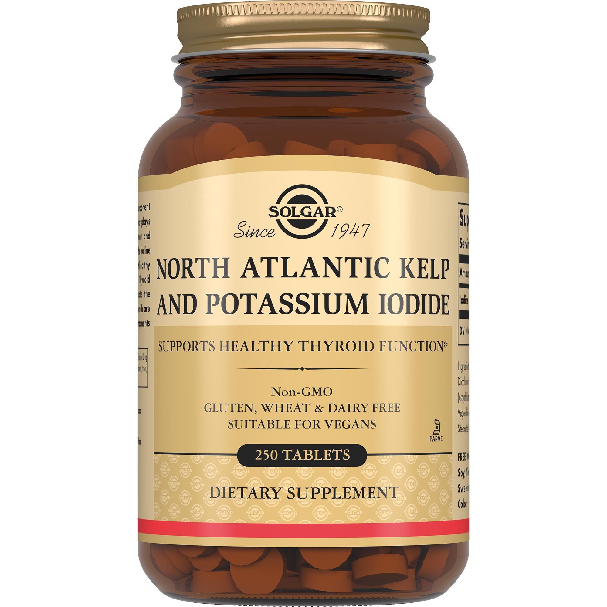 Изображение товара Йод из бурых водорослей и йодида калия Solgar/Солгар таблетки 385мг 250шт