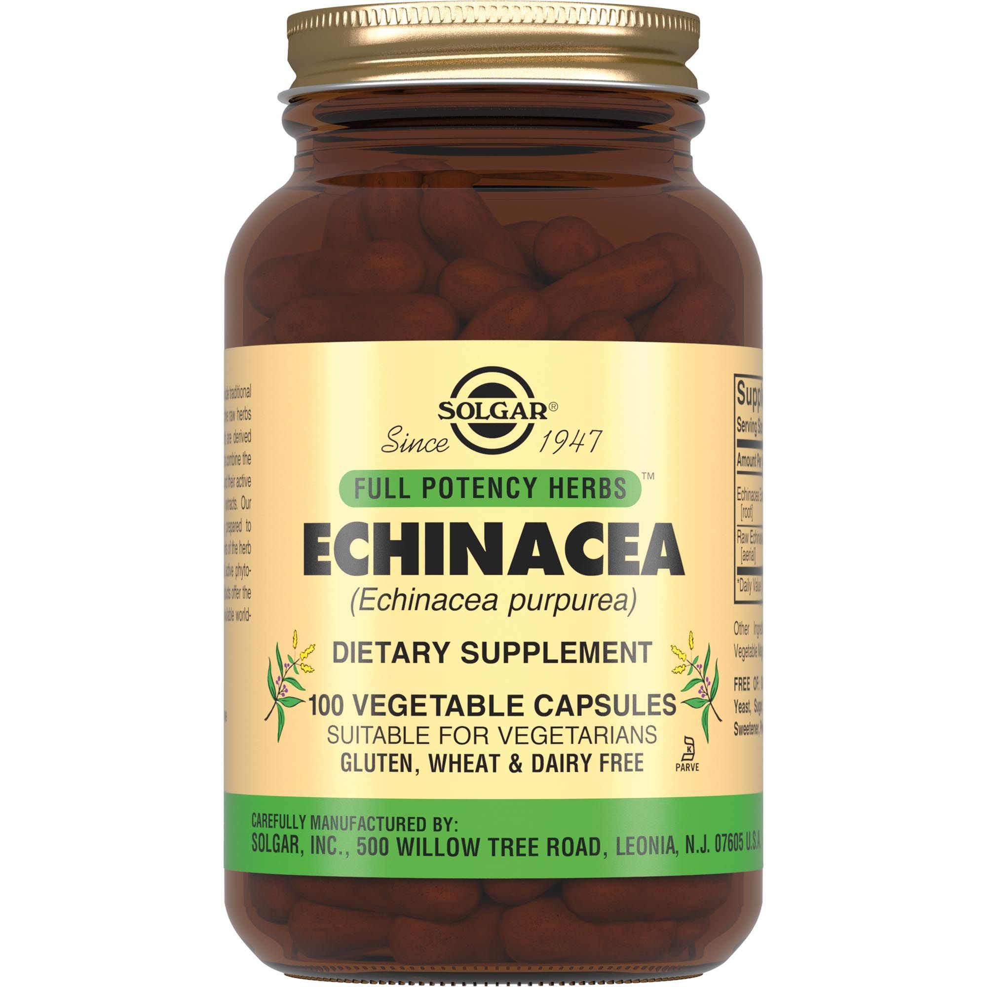 Изображение товара Экстракт эхинацеи пурпурной Solgar капсулы 440мг 100 шт - укрепление иммунитета