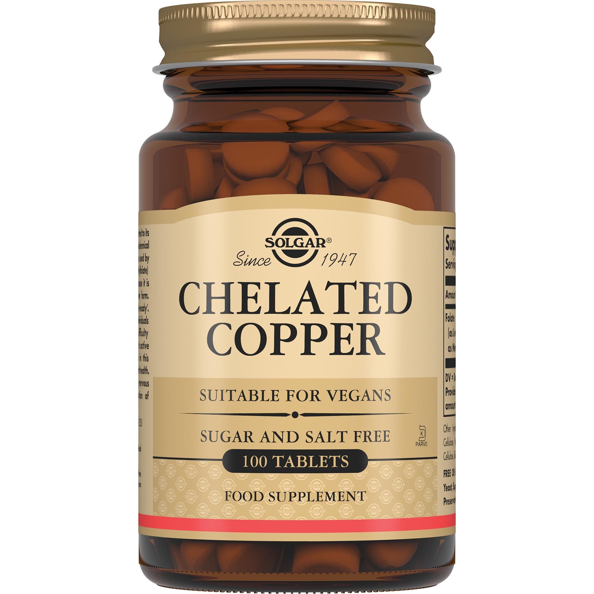 Изображение товара Медь хелат Solgar 400мг 100 шт - поддержка здоровья и молодости кожи