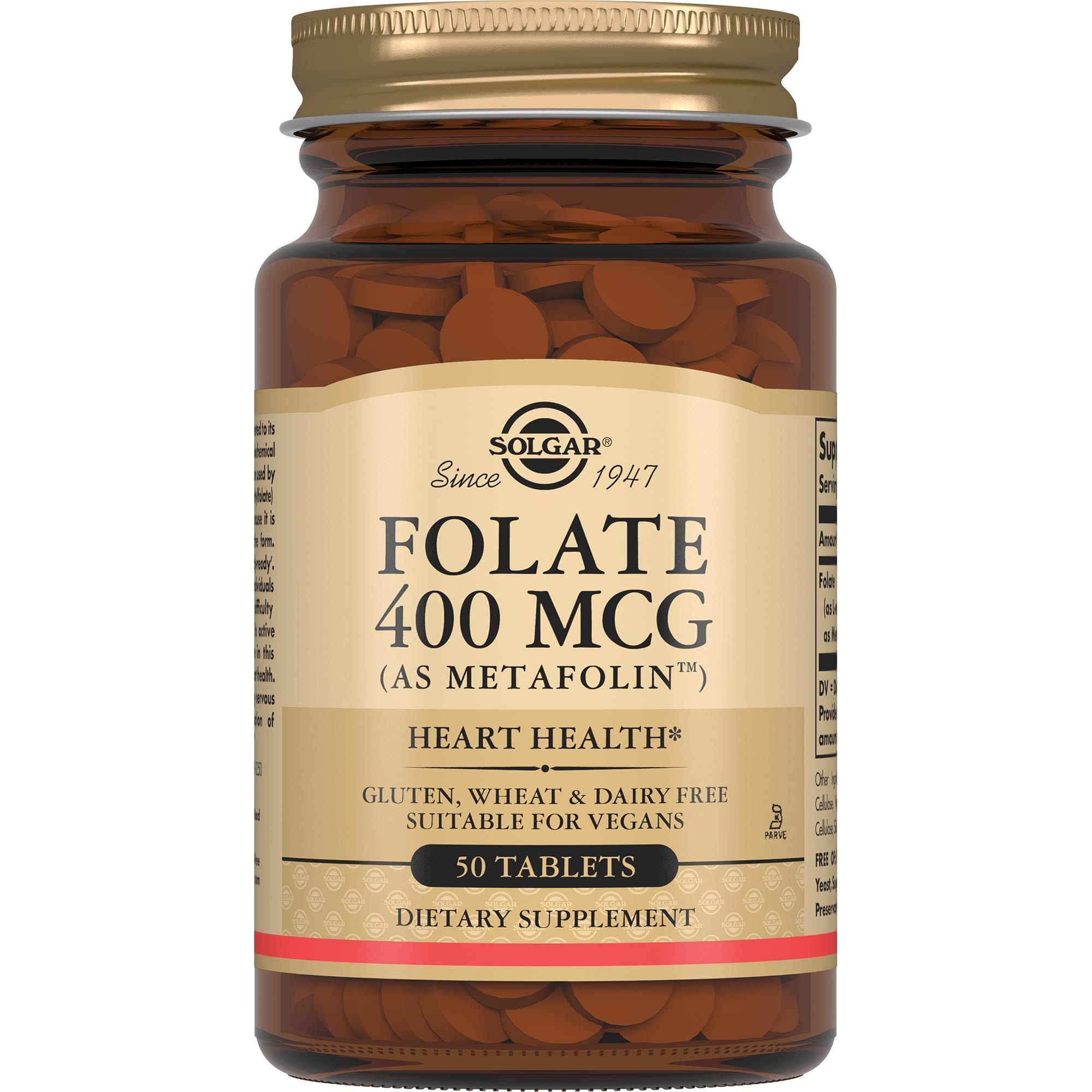 Изображение товара Фолат Метафолин Solgar/Солгар таблетки 400мкг 250мг 50шт
