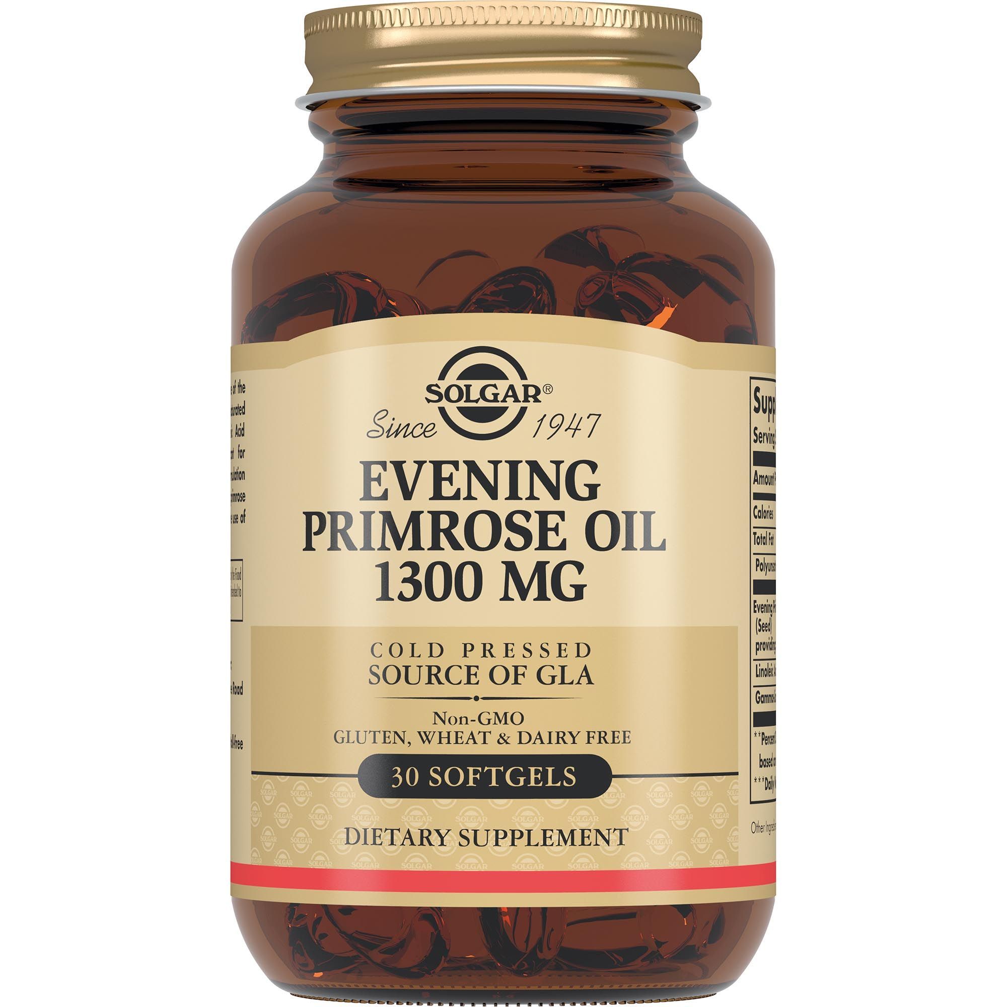 Изображение товара Масло примулы вечерней Solgar капсулы 1300 мг 30 шт для гормональной поддержки женщин
