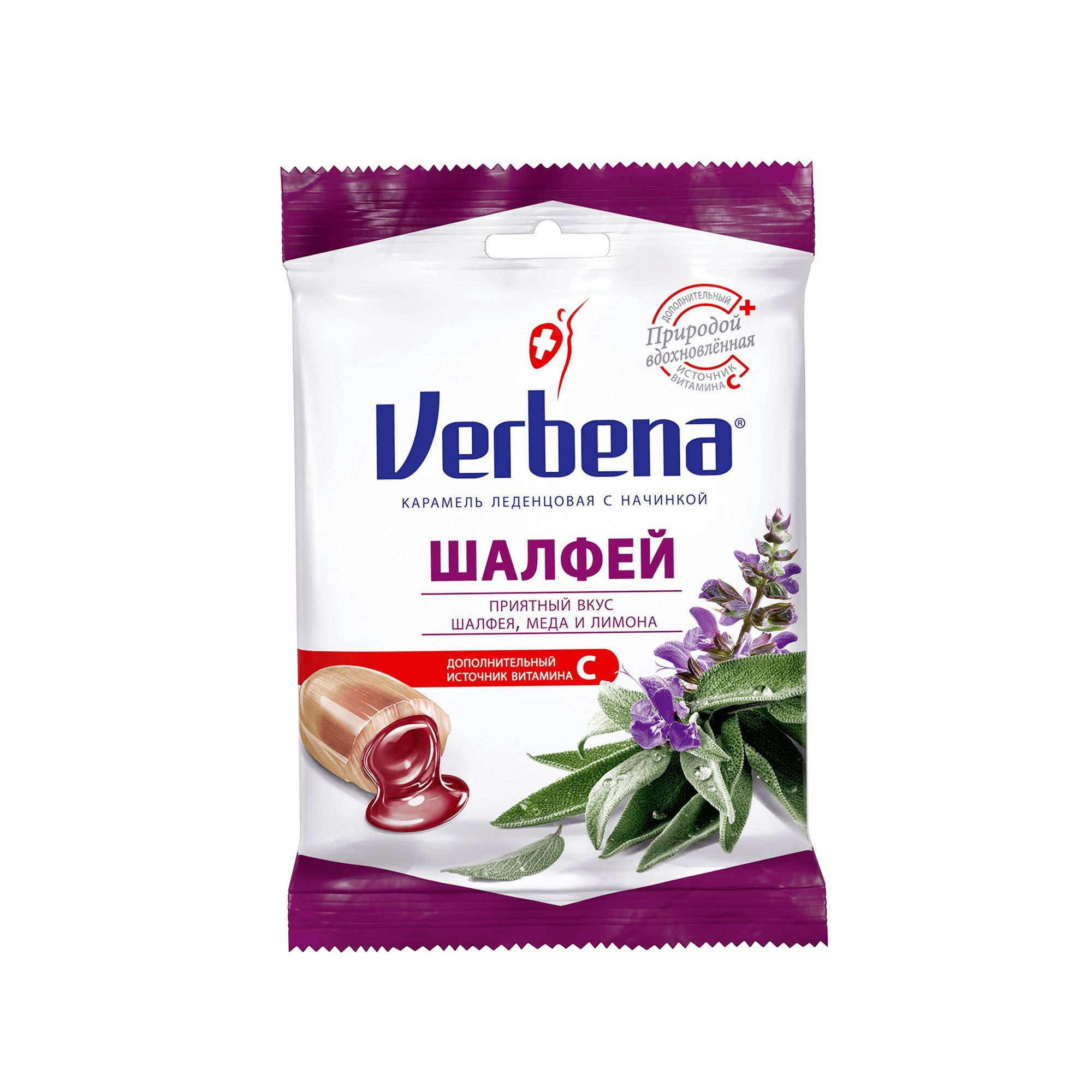 Изображение товара Карамель лечебная шалфей Verbena/Вербена 60г