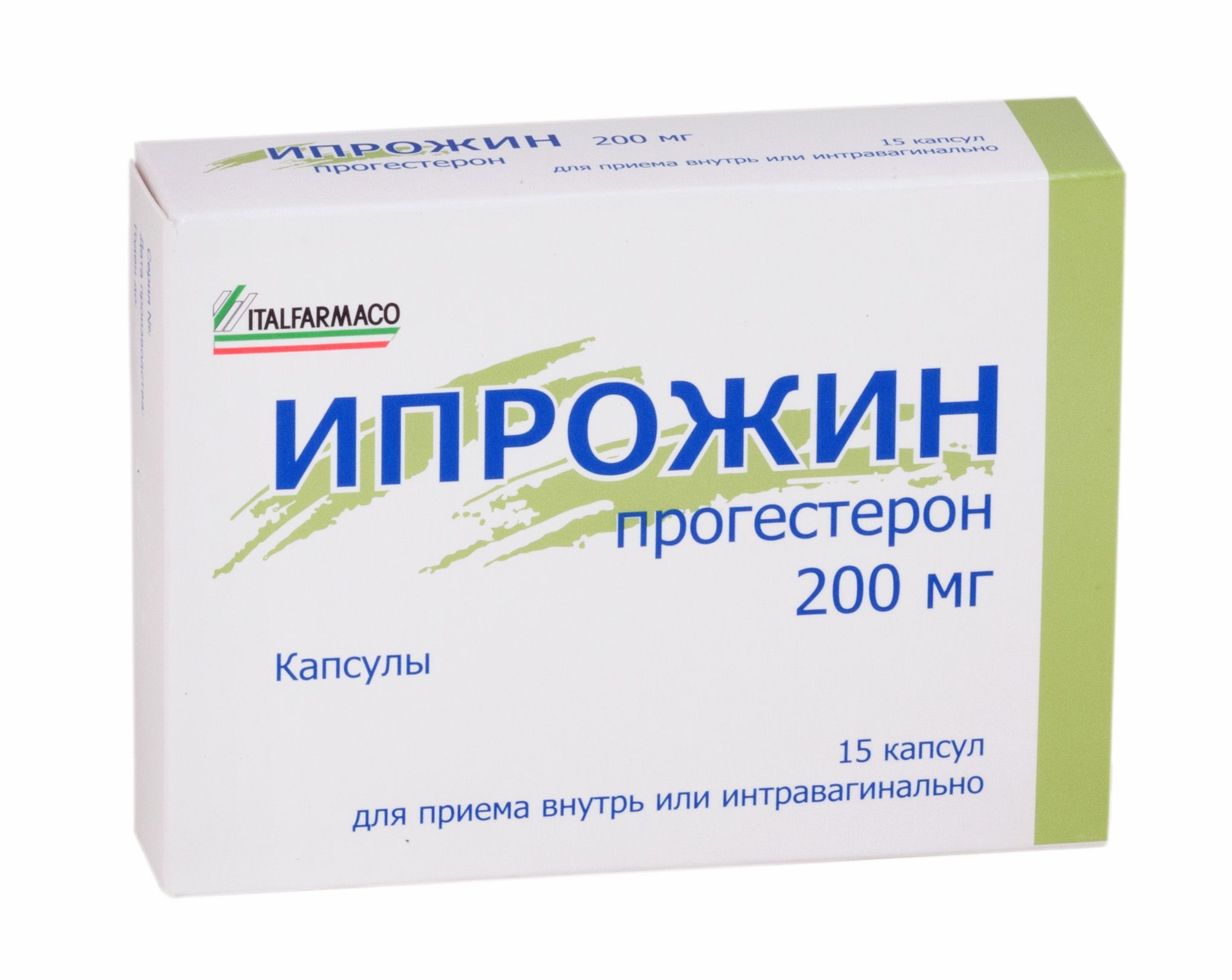 Изображение товара Ипрожин капсулы 200мг 15шт - гестаген для гормональной терапии