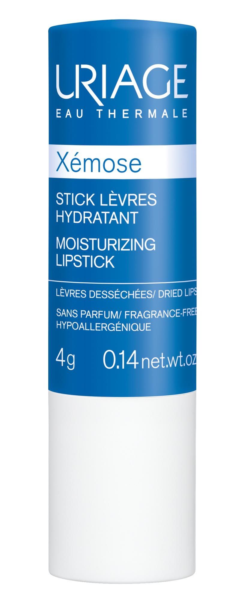 Изображение товара Увлажняющий бальзам для губ Xemose Uriage 4 г гипоаллергенный и некомедогенный