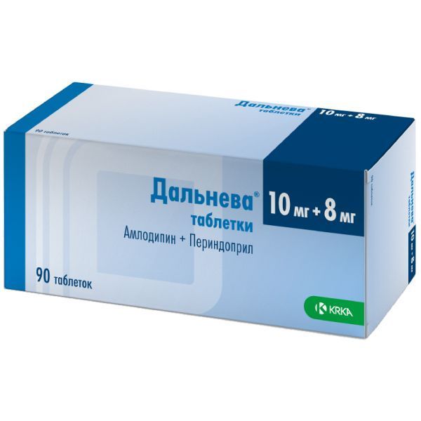 Изображение товара Таблетки Дальнева 10мг+8мг для нормализации давления