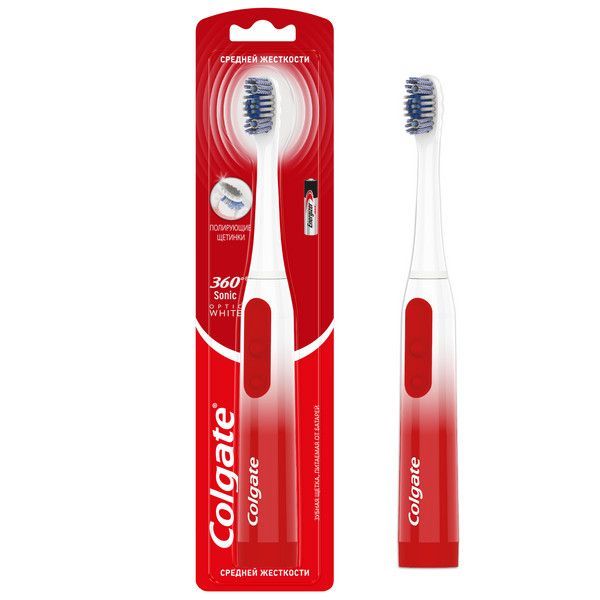 Изображение товара Щетка зубная питаемая от батарей 360 Sonic Optic White Colgate/Колгейт