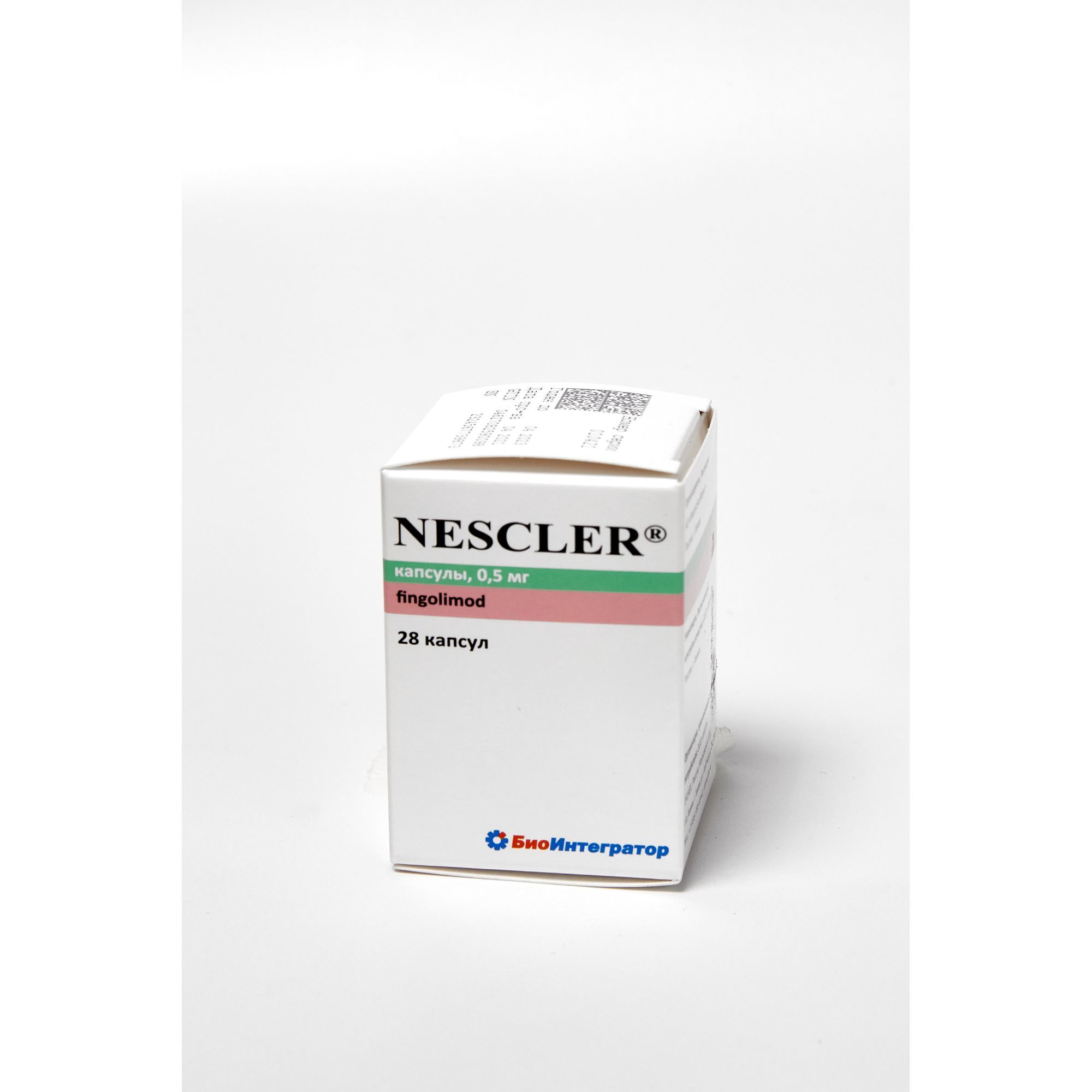 Изображение товара Несклер капсулы 0,5мг 28 шт для лечения ремиттирующего рассеянного склероза