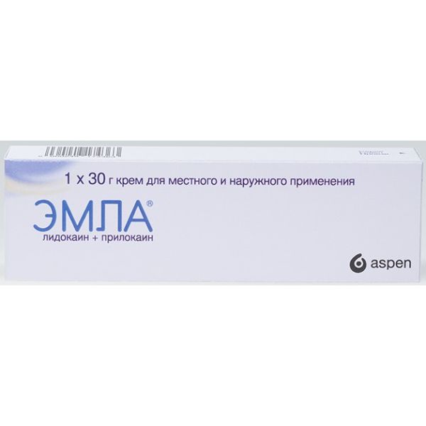 Изображение товара Эмла крем 30г для поверхностной анестезии кожи и слизистых оболочек