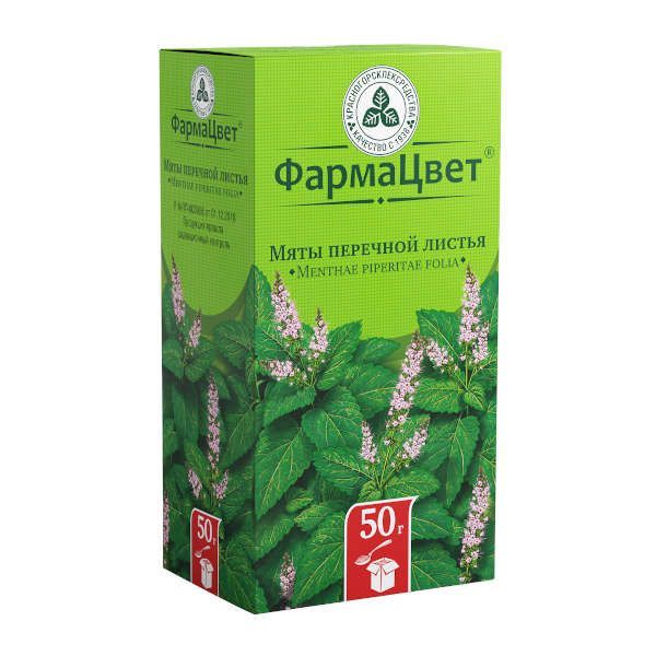Изображение товара Мяты перечной листья ФармаЦвет 50г натуральное лекарственное сырье