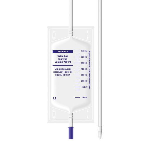 Изображение товара Мочеприемник ножной носимый Apexmed/Апексмед 750мл