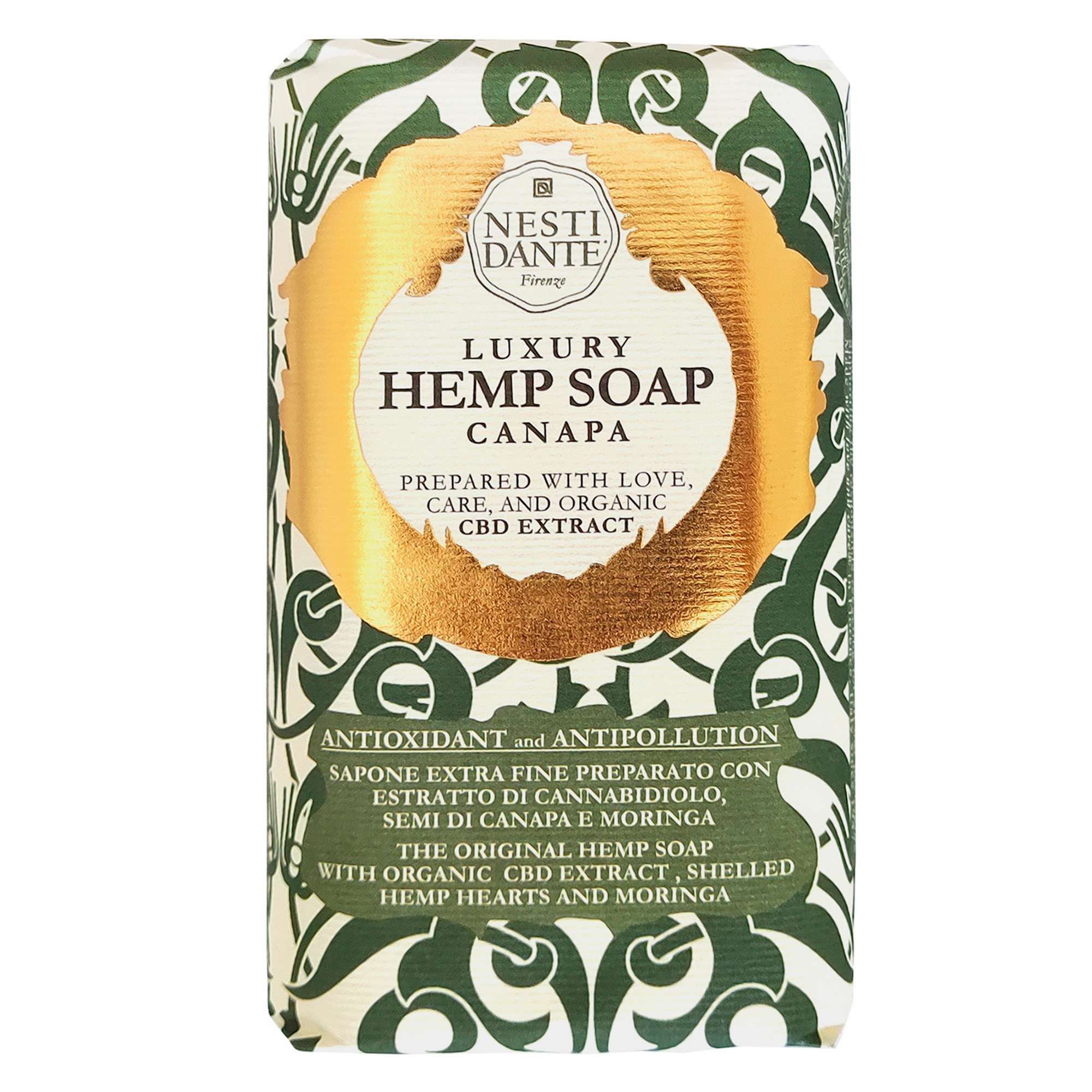 Изображение товара Твердое туалетное мыло конопляное Luxury Nesti Dante 250 г натуральное