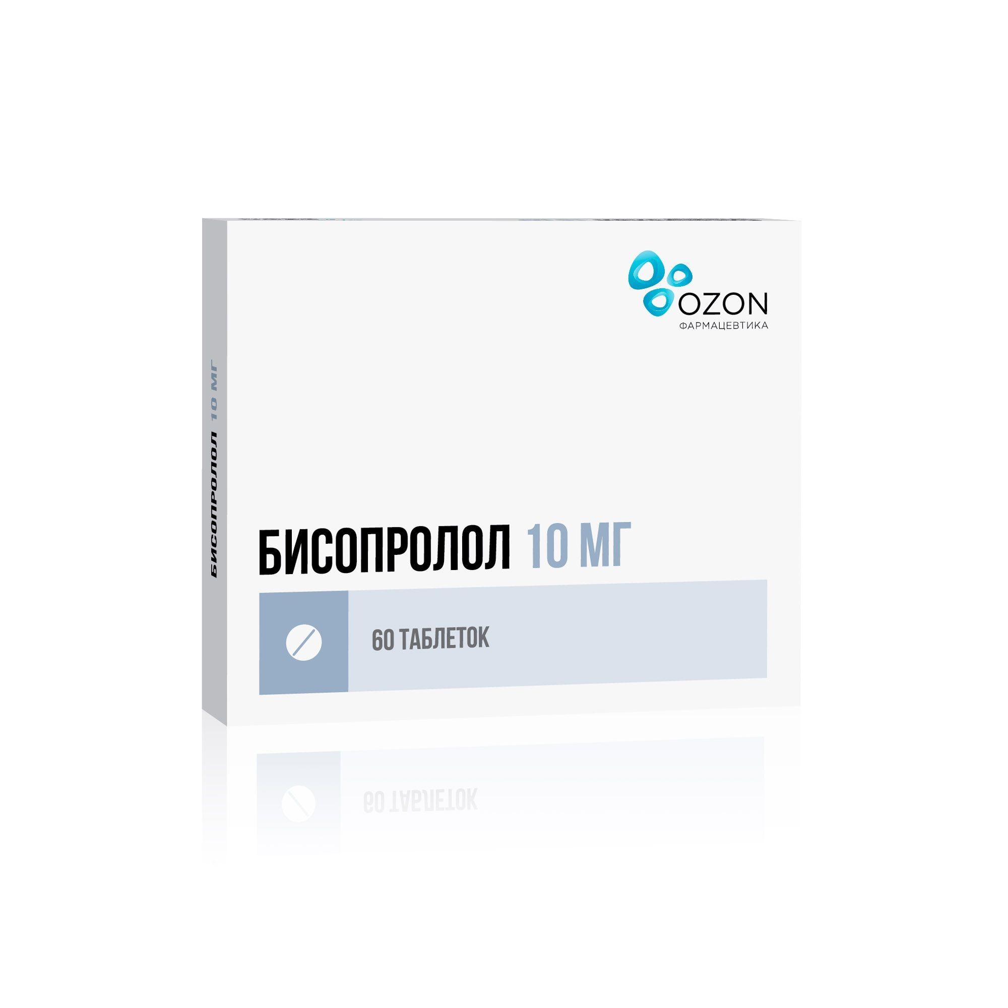 Изображение товара Бисопролол таблетки п/о плен. 10мг 60шт