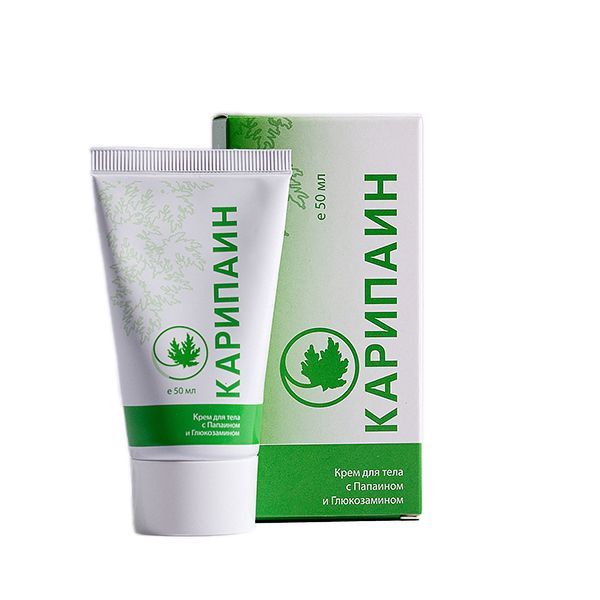 Изображение товара Карипаин крем для тела с Папаином и Глюкозамином 50 мл для суставов и позвоночника