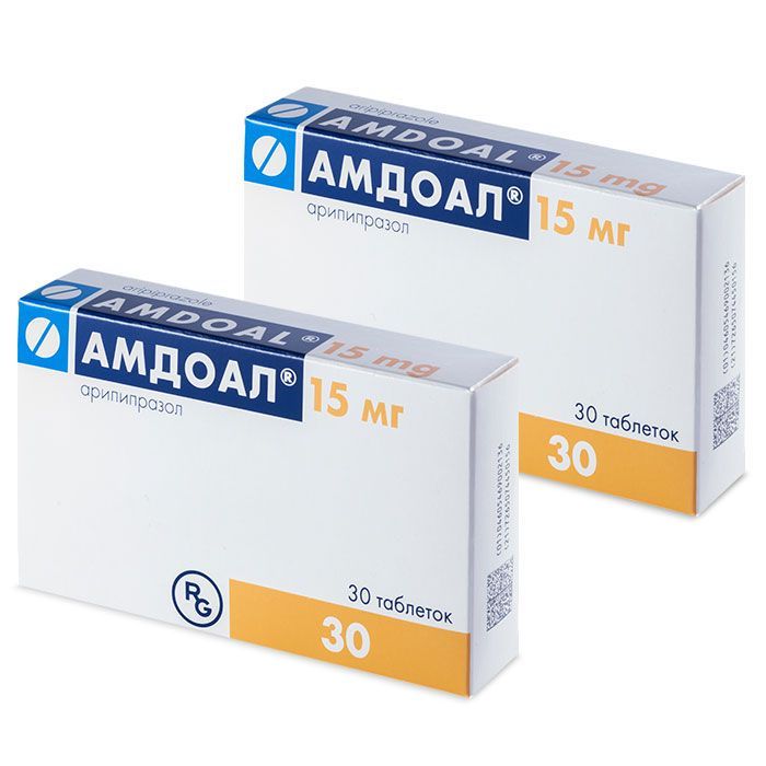 Изображение товара 2Х Амдоал таблетки 15мг 30 шт лечение психических расстройств