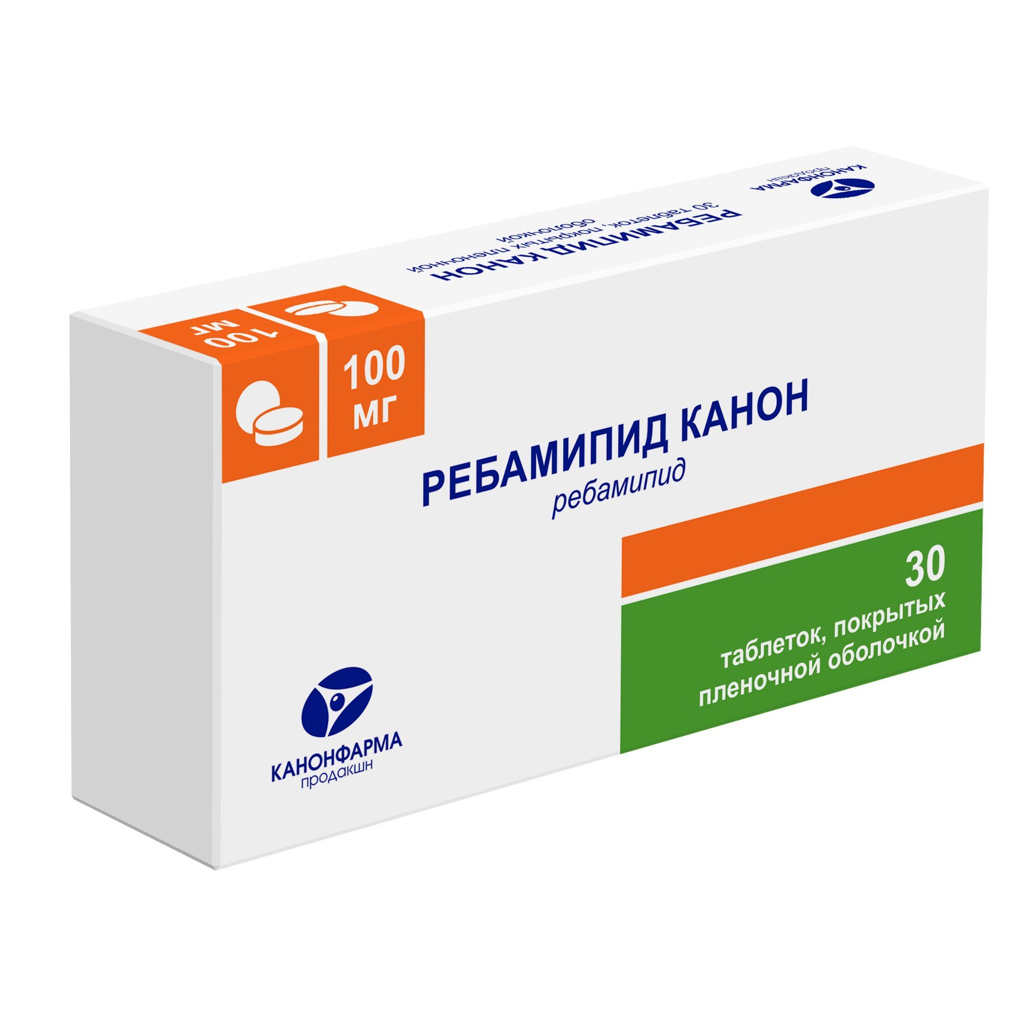 Изображение товара Ребамипид Канон таблетки п/о плен. 100мг 30шт