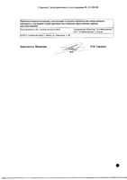 Метровагин суппозитории вагинальные 500мг 10шт: миниатюра сертификата №2