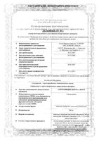 Азитромицин Форте-Алиум таблетки п/о плен 500мг 3шт: миниатюра сертификата