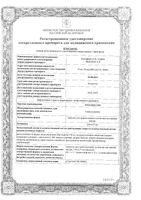 Амоксициллин гранулы для приг. суспензии для приема внутрь 250мг/5мл 40г : миниатюра сертификата