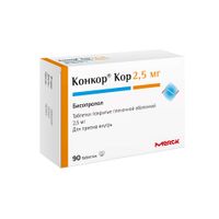 Конкор Кор таблетки п/о плен. 2,5мг 90шт, миниатюра фото №19