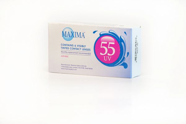 Линзы контактные Maxima/Максима 55 UV (8.6/-5) 6шт