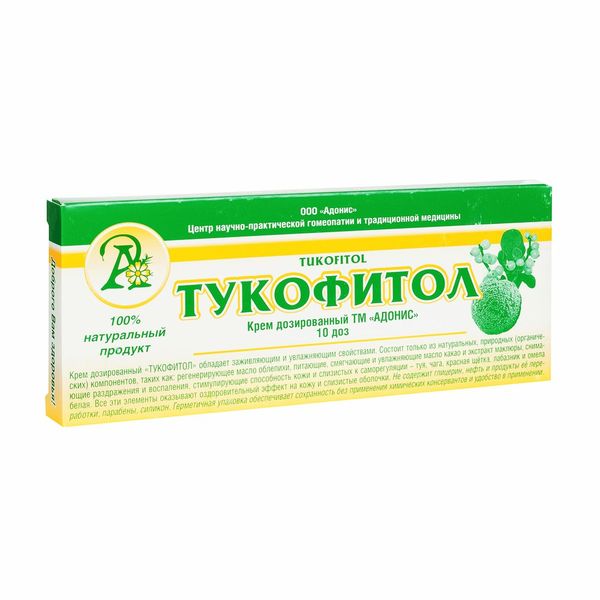 Крем Тукофитол дозированный для интимной гигиены 10 шт.