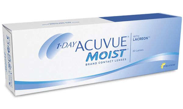 Линзы контактные Acuvue 1 day moist (8.5/-3) 30шт