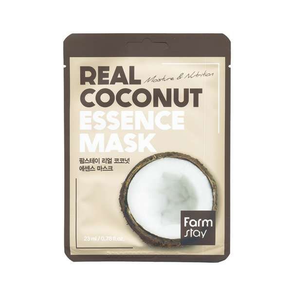 Маска для лица тканевая с экстрактом кокоса Real coconut FarmStay 23мл Myungin Cosmetics Co., Ltd 2140324 - фото 1