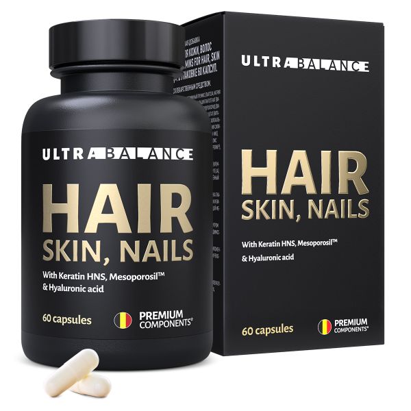 Витамины для кожи, волос, ногтей UltraBalance/УльтраБаланс капсулы 60шт ООО Юниэко
