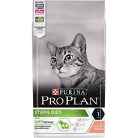 Корм сухой для взрослых стерилизованных кошек и кастрированных котов ,с высоким содержанием лосося Pro Plan 1,5кг