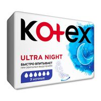 Прокладки Night Ultra Net Kotex/Котекс 7шт миниатюра фото №2