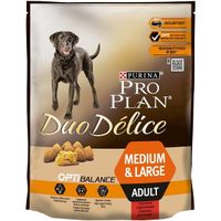 Корм сухой для взрослых собак средних и крупных пород, с высоким содержанием говядины Pro Plan Duo Delice 700г
