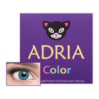Линзы контактные цветные Adria/Адриа 2T (8.6/-1,00) Turquoise 2шт
