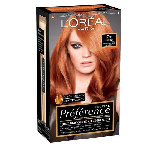 Краска для волос Preference L'Oreal Paris/Лореаль Париж тон 74 Манго