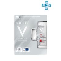 Набор Liftactiv Supreme Vichy/Виши: Сыворотка-филлер гиалуроновая 30мл+Крем-уход дневной 15мл+Крем-уход ночной 15мл миниатюра