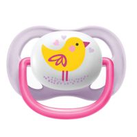 Соска-пустышка силиконовая ортодонтическая с футляром 0-6 мес. Ultra Air Philips Avent 2шт (SCF080/06) миниатюра фото №6
