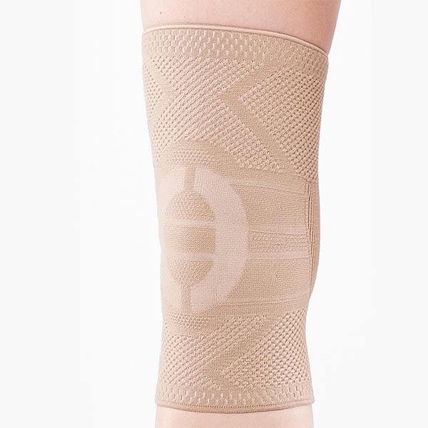 Бандаж на коленный сустав фиксация с силиконом Habic, бежевый,обхват 37-40см р.5 фото №8