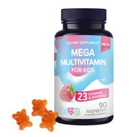 Мультивитамин Мега комплекс для детей от 3 лет вкус малины LIVS пастилки жевательные 2,5г 90шт миниатюра фото №2